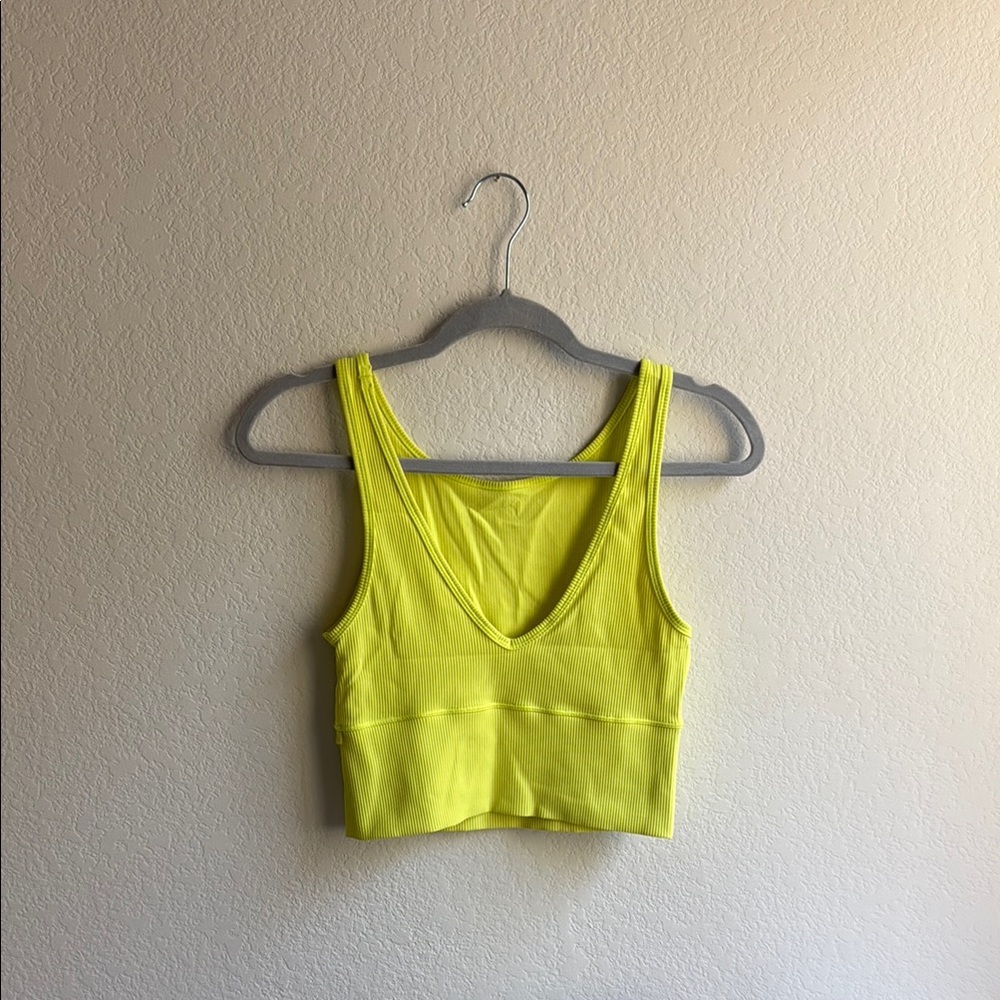 Vibrant Yellow Women's Crop Top